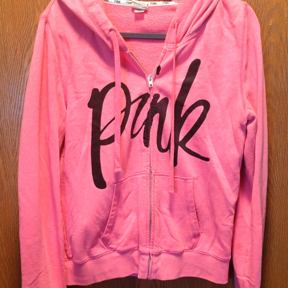Hot pink PINK hoodie